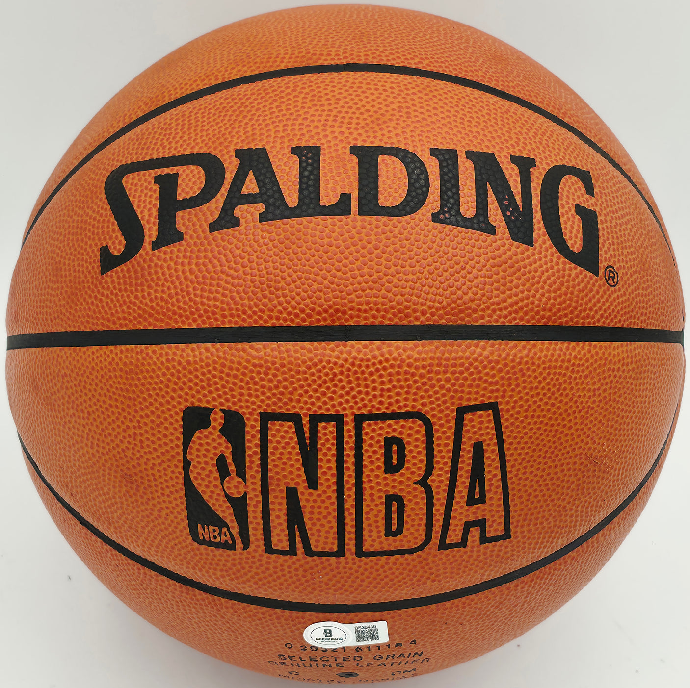 Nate Thurmond Autographed Spalding NBA Leather Game Basketball Golden State Warriors Beckett BAS QR #BS30430