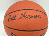 Bill Sharman Autographed Spalding NBA Leather Game Basketball Boston Celtics Beckett BAS QR #BS30432