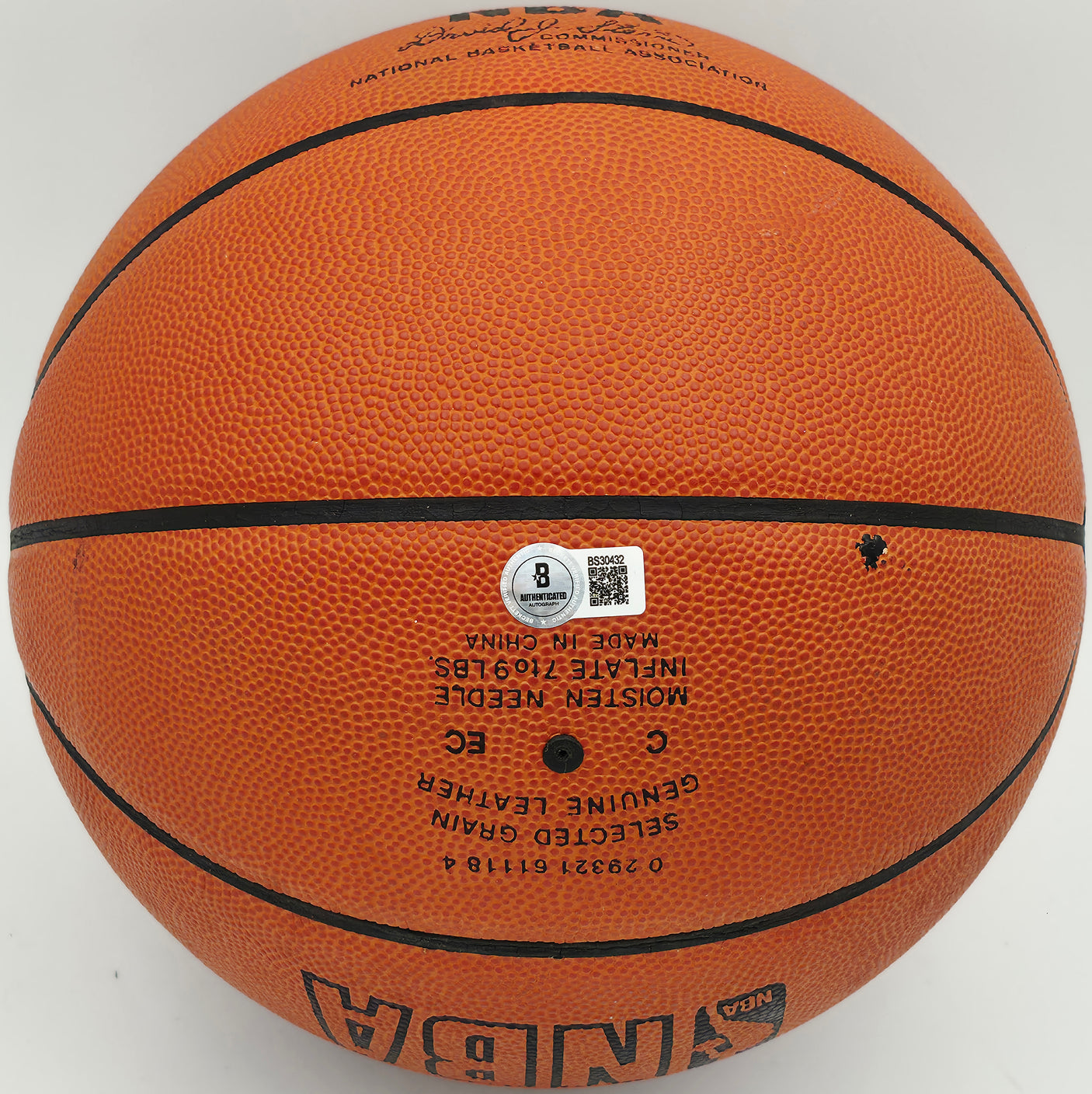 Bill Sharman Autographed Spalding NBA Leather Game Basketball Boston Celtics Beckett BAS QR #BS30432