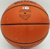 George Mikan Autographed Spalding NBA Leather Game Basketball Minneapolis Lakers Beckett BAS QR #BS30426