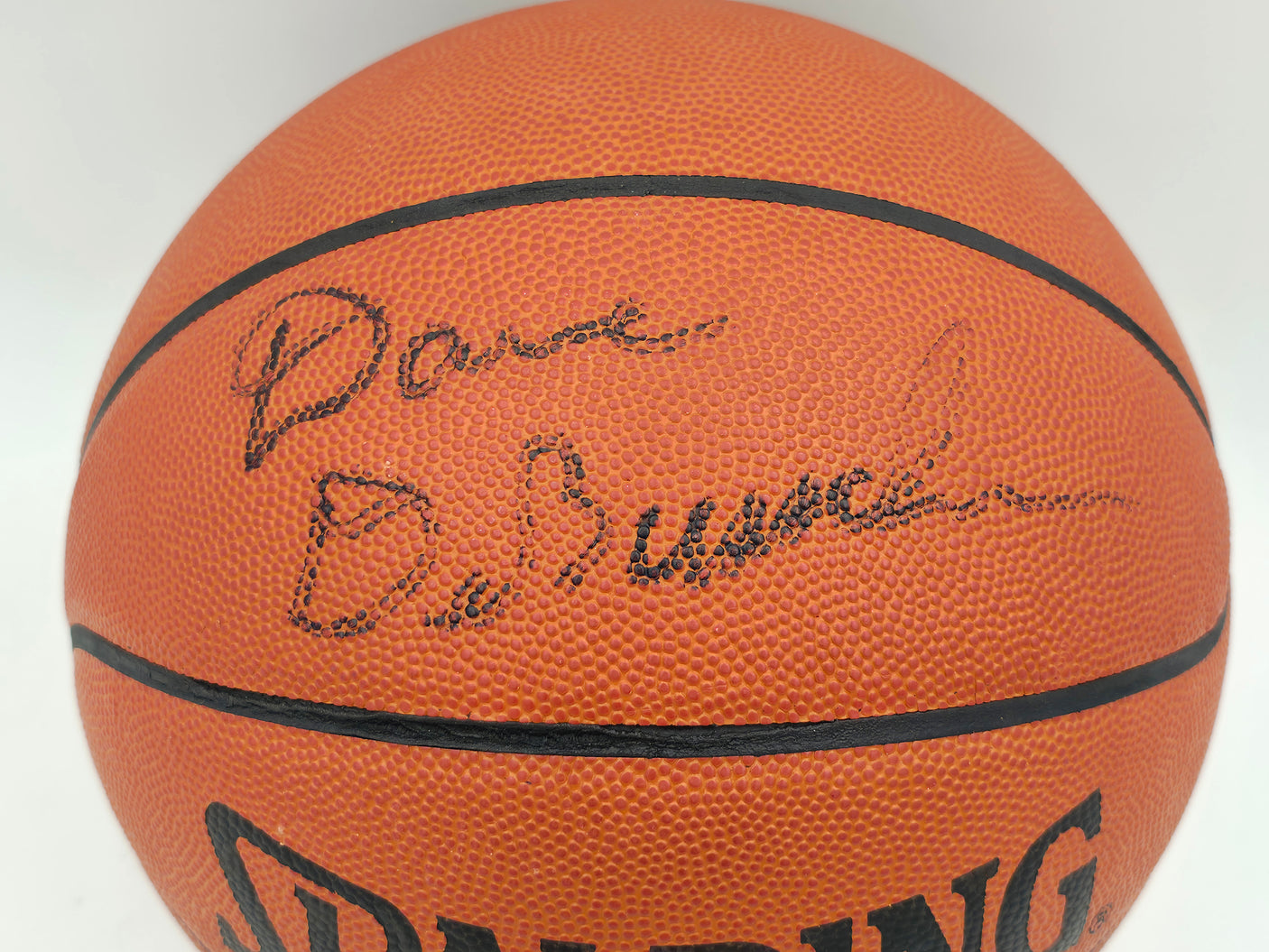 Dave DeBusschere Autographed Spalding NBA Leather Game Basketball New York Knicks Beckett BAS QR #BS30436
