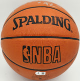James Worthy Autographed Spalding NBA Leather Game Basketball Los Angeles Lakers Beckett BAS QR #BS30424