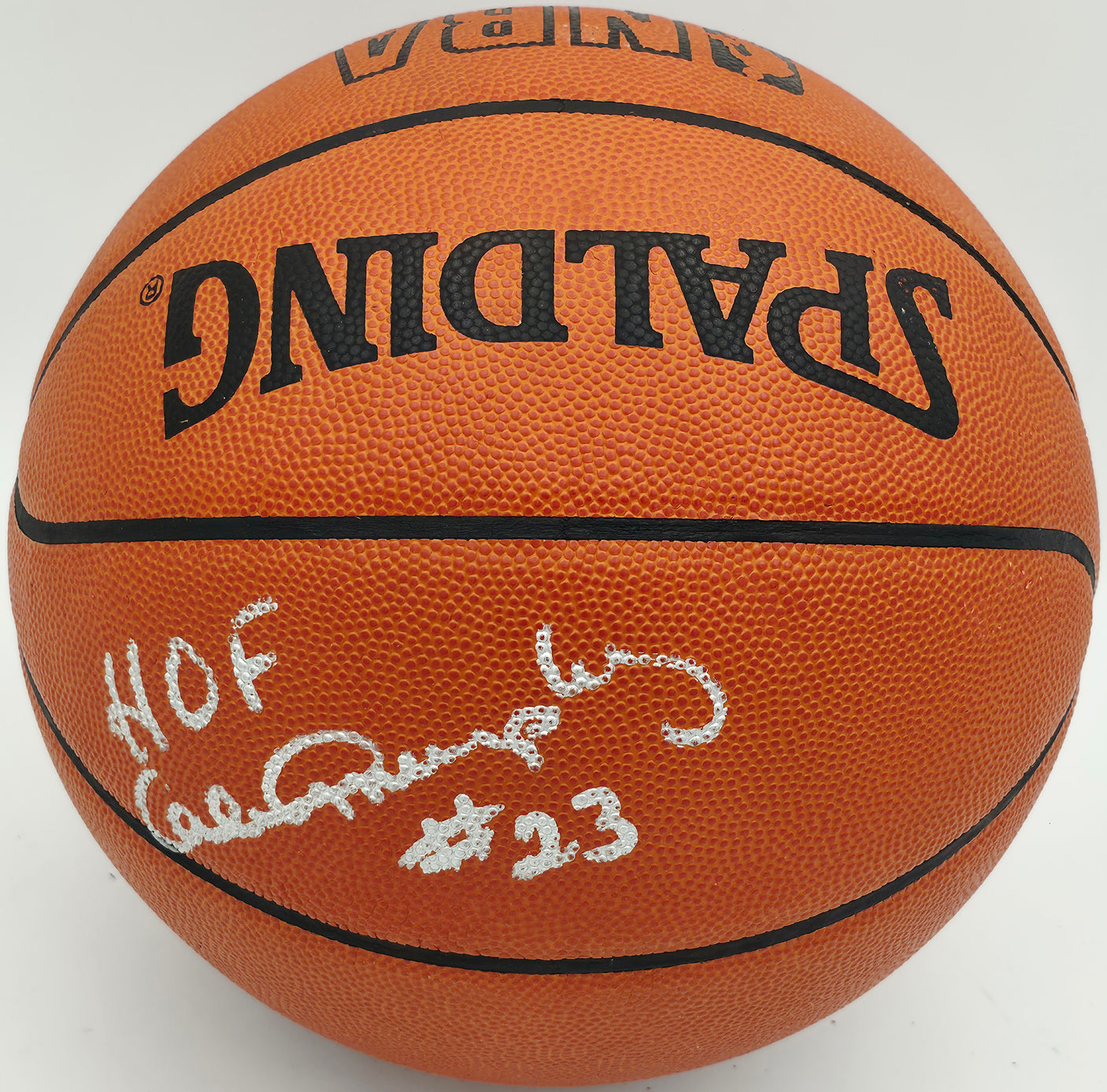 Calvin Murphy Autographed Spalding NBA Leather Game Basketball Houston Rockets "HOF" Beckett BAS QR #BS30433