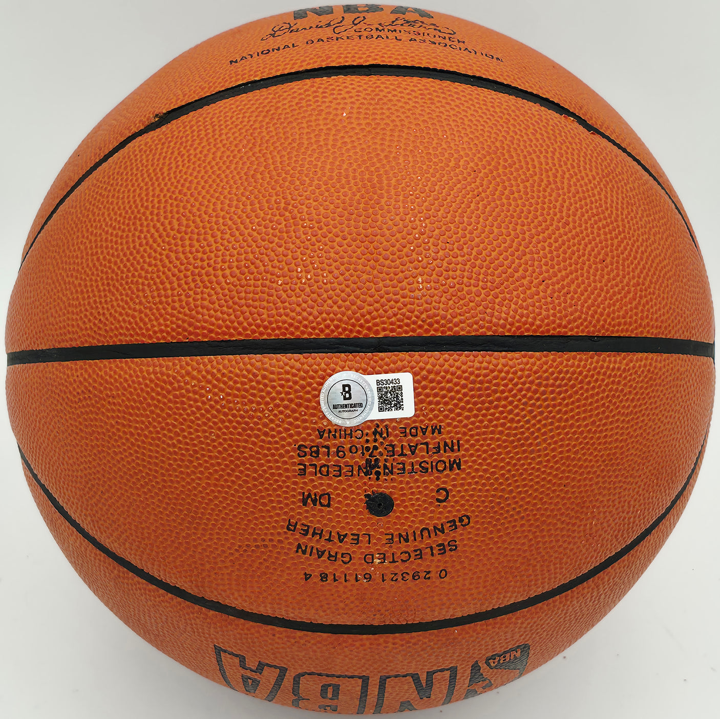 Calvin Murphy Autographed Spalding NBA Leather Game Basketball Houston Rockets "HOF" Beckett BAS QR #BS30433