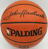 John Havlicek Autographed Spalding NBA Leather Game Basketball Boston Celtics UDA Holo & Beckett BAS QR #BS30428