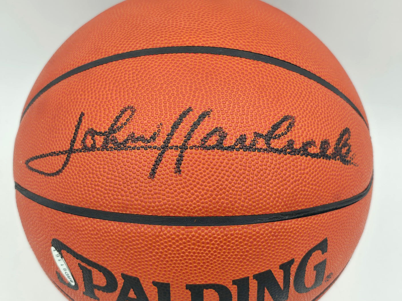 John Havlicek Autographed Spalding NBA Leather Game Basketball Boston Celtics UDA Holo & Beckett BAS QR #BS30428