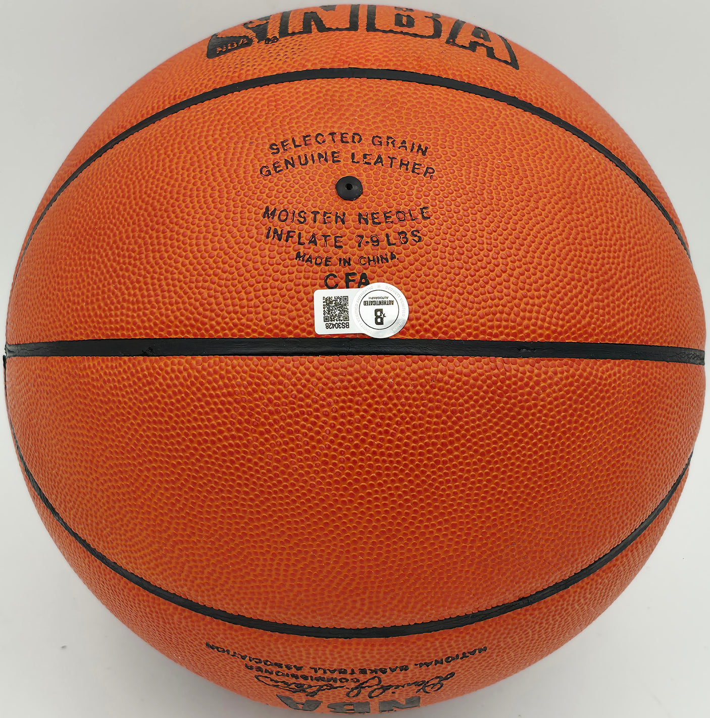 John Havlicek Autographed Spalding NBA Leather Game Basketball Boston Celtics UDA Holo & Beckett BAS QR #BS30428