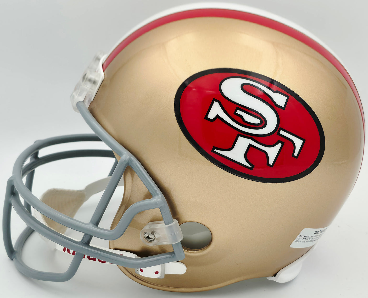Steve Young Autographed San Francisco 49ers Gold Full Size Replica Helmet Beckett BAS QR #BR49988