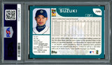 Ichiro Suzuki Autographed 2001 Topps Rookie Card #726 Seattle Mariners PSA 6 Auto Grade Gem Mint 10 PSA/DNA Stock #250506