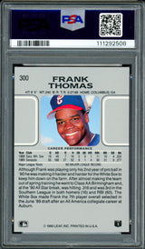 Frank Thomas Autographed 1990 Leaf Rookie Card #300 Chicago White Sox PSA 8 Auto Grade Gem Mint 10 PSA/DNA Stock #250507