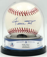 Willie Mays Autographed Official MLB Baseball San Francisco Giants Auto Grade Gem Mint 10 WM Holo, PSA/DNA & Beckett BAS #18284642