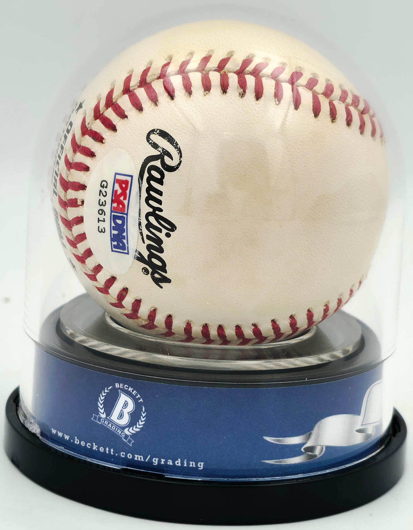 Willie Mays Autographed Official NL Baseball San Francisco Giants Auto Grade Mint 9 PSA/DNA & Beckett BAS #18285567