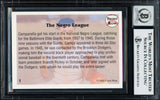 Roy Campanella Autographed 1982 Front Row Card #1 Brooklyn Dodgers Auto Grade Gem Mint 10 Beckett BAS #18282859