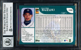 Ichiro Suzuki Autographed 2001 Topps Home Team Advantage Rookie Card #726 Seattle Mariners Auto Grade Gem Mint 10 Beckett BAS #18283060