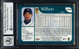 Ichiro Suzuki Autographed 2001 Topps Chrome Rookie Card #T266 Seattle Mariners Auto Grade Gem Mint 10 Beckett BAS #18283139