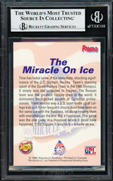 Herb Brooks Autographed 1995 Signature Rookies Card 1980 Team USA Beckett BAS #18283359
