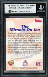 Herb Brooks Autographed 1995 Signature Rookies Card 1980 Team USA Beckett BAS #18283359