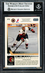 Pavol Demitra Autographed 1993-94 Upper Deck Rookie Card #372 Ottawa Senators Beckett BAS #18283375