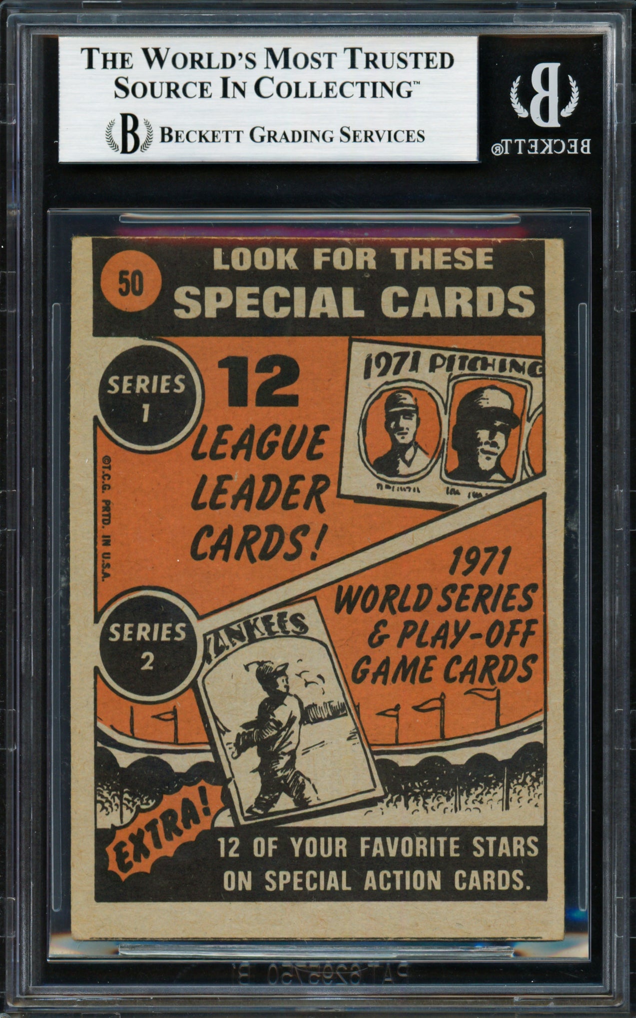 Willie Mays Autographed 1972 Topps Card #50 San Francisco Giants Beckett BAS #18283498