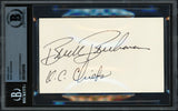 Buck Buchanan Autographed 3x5 Index Card Kansas City Chiefs Beckett BAS #18284368