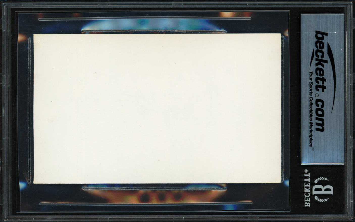 Wilt Chamberlain Autographed 3x5 Index Card Lakers, 76ers Beckett BAS #18284373