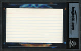 Buck Buchanan Autographed 3x5 Index Card Kansas City Chiefs Beckett BAS #18284369