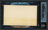 Joe DiMaggio Autographed 3x5 Index Card New York Yankees Beckett BAS #18284377