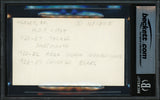 Ed Healey Autographed 3x5 Index Card Chicago Bears Beckett BAS #18284386