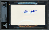 Don Hutson Autographed 3x5 Index Card Green Bay Packers Beckett BAS #18284391