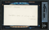 Bronko Nagurski Autographed 3x5 Index Card Chicago Bears Beckett BAS #18284406