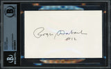Roger Staubach Autographed 3x5 Index Card Dallas Cowboys Beckett BAS #18284415