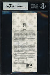 Ichiro Suzuki Autographed 2001 All Star Game Ticket Seattle Mariners Beckett BAS #18284477