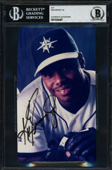Ken Griffey Jr Autographed 4"x7" Photo Seattle Mariners Beckett BAS #18284487