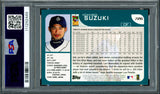 Ichiro Suzuki Autographed 2001 Topps Rookie Card #726 Seattle Mariners PSA 8 Auto Grade Gem Mint 10 "HOF 25" PSA/DNA #111292449