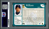 Ichiro Suzuki Autographed 2001 Topps Rookie Card #726 Seattle Mariners PSA 8 Auto Grade Gem Mint 10 "HOF 25" PSA/DNA #111292455
