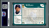 Ichiro Suzuki Autographed 2001 Topps Rookie Card #726 Seattle Mariners PSA 7 Auto Grade Gem Mint 10 "HOF 25" PSA/DNA #111292452
