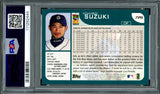 Ichiro Suzuki Autographed 2001 Topps Rookie Card #726 Seattle Mariners PSA 7 Auto Grade Gem Mint 10 "HOF 25" PSA/DNA #111292444