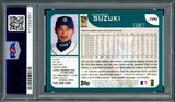 Ichiro Suzuki Autographed 2001 Topps Rookie Card #726 Seattle Mariners PSA 7 Auto Grade Gem Mint 10 "HOF 25" PSA/DNA #111292451