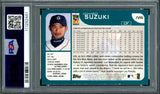 Ichiro Suzuki Autographed 2001 Topps Rookie Card #726 Seattle Mariners PSA 6 Auto Grade Gem Mint 10 "HOF 25" PSA/DNA #111292441