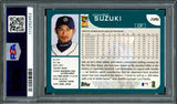 Ichiro Suzuki Autographed 2001 Topps Rookie Card #726 Seattle Mariners PSA 6 Auto Grade Gem Mint 10 "HOF 25" PSA/DNA #111292453