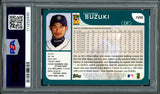 Ichiro Suzuki Autographed 2001 Topps Rookie Card #726 Seattle Mariners PSA 6 Auto Grade Gem Mint 10 "HOF 25" PSA/DNA #111292445