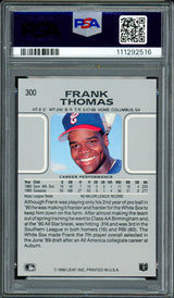 Frank Thomas Autographed 1990 Leaf Rookie Card #300 Chicago White Sox PSA 10 Auto Grade Gem Mint 10 PSA/DNA #111292516
