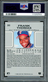 Frank Thomas Autographed 1990 Leaf Rookie Card #300 Chicago White Sox Auto Grade Gem Mint 10 PSA/DNA #111292502
