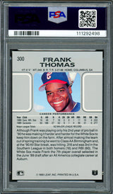 Frank Thomas Autographed 1990 Leaf Rookie Card #300 Chicago White Sox Auto Grade Gem Mint 10 PSA/DNA #111292498