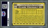 Frank Thomas Autographed 1990 Topps Rookie Card #414 Chicago White Sox PSA 10 Auto Grade Gem Mint 10 PSA/DNA #111292637