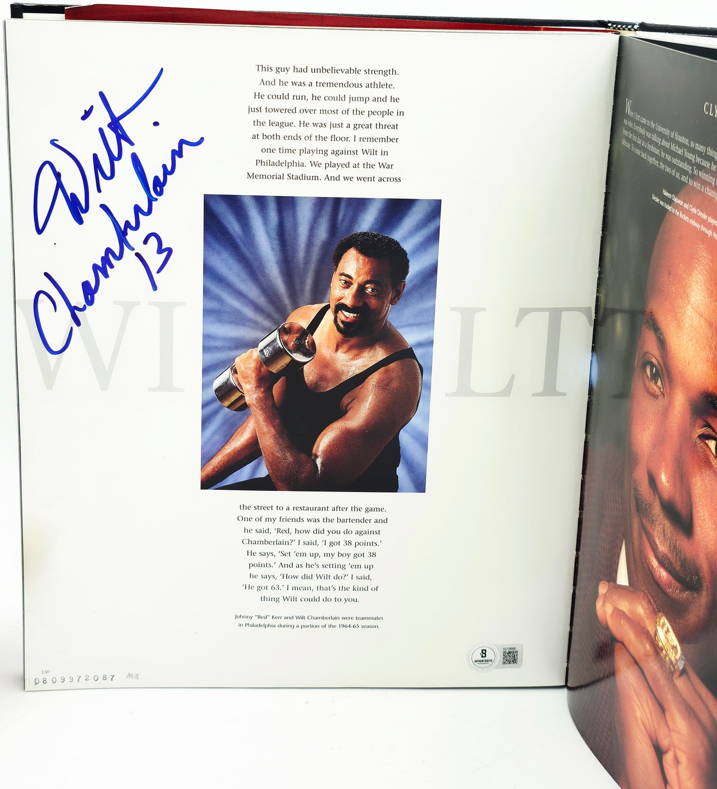 Wilt Chamberlain Autographed "NBA at 50" Book Los Angeles Lakers Beckett BAS #AE16688