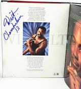 Wilt Chamberlain Autographed "NBA at 50" Book Los Angeles Lakers Beckett BAS #AE16688