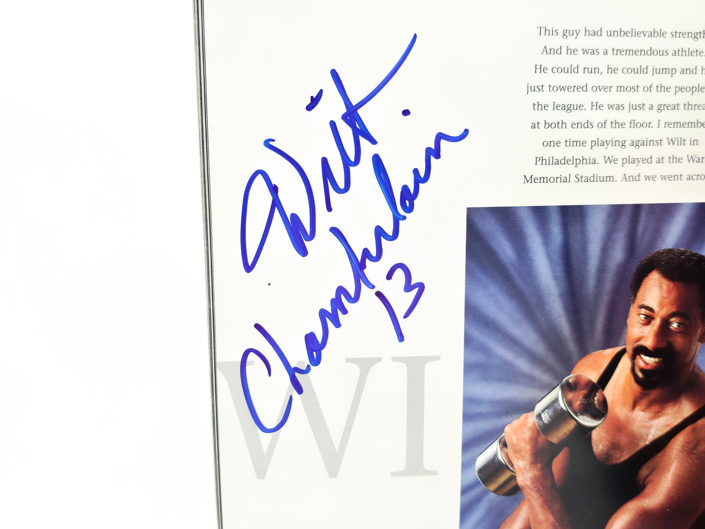 Wilt Chamberlain Autographed "NBA at 50" Book Los Angeles Lakers Beckett BAS #AE16688