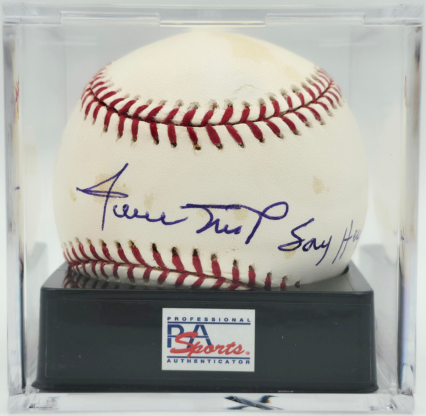 Willie Mays Autographed Official MLB Baseball San Francisco Giants PSA 10 Auto Grade Gem Mint 10 "Say Hey" (Toned) PSA/DNA #81437205