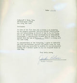 Jackie Robinson Autographed 1956 Greatest Sports Thrill Contract Brooklyn Dodgers Auto Grade Mint 9 Beckett BAS #18284163